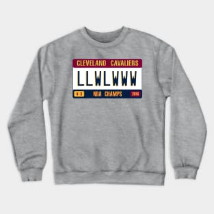 Cleveland Cavaliers 2016 NBA Champs License Plate Crewneck Sweatshirt